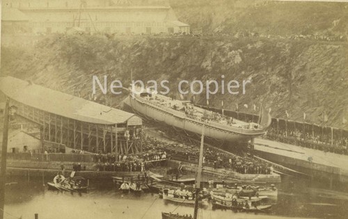 Brest vers 1880 chantier naval - vers,