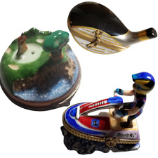 Rochard Limoges Golf & Sports Theme Rare Porcelain Hand Painted Collectables