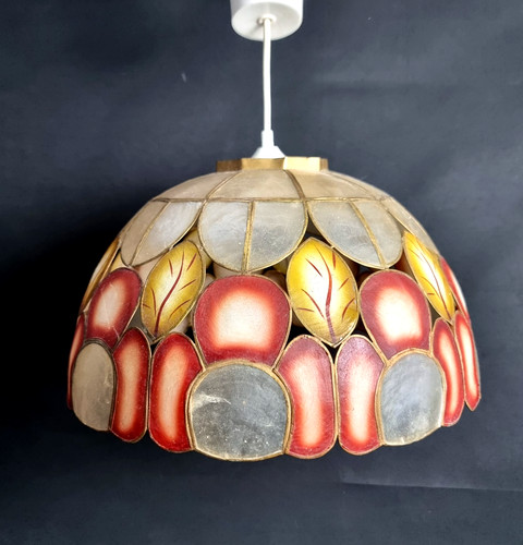 Suspension vintage nacre capiz - suspension,