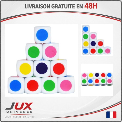 Lot dés d6 transparents - de,