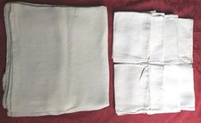 Grande nappe en coton damassé