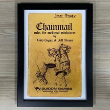 CHAINMAIL FRAMED ART. DUNGEONS & DRAGONS, D&D GUIDON GAMES