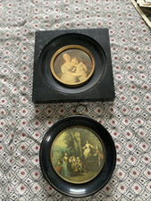 2 Anciens Cadre Rond Plastique