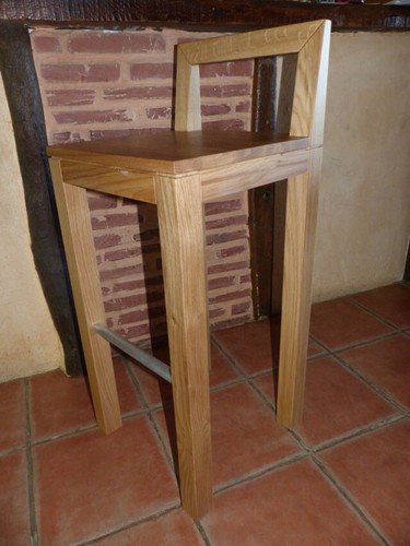 Tabouret bar chêne - , en