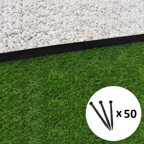 Bordure jardin droite noire - jardin,