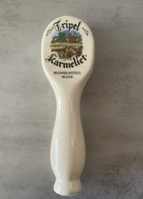 Tripel Karmeliet Beer Tap Handle 10" – Bosteels Belgium Ceramic 2-Sided