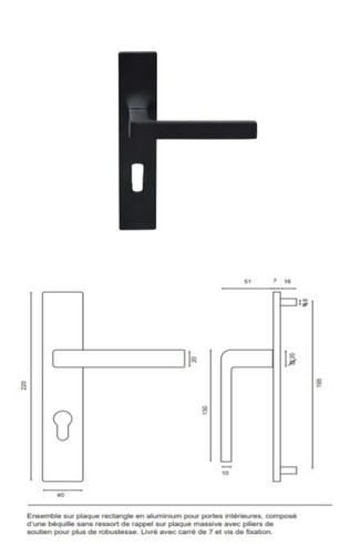 Poignee bloc porte - poignee,