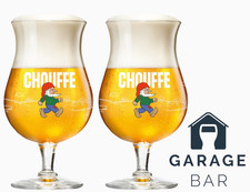 Set Of 2 Brasserie D'Achouffe La Chouffe Beer Glasses 33cl Brand New