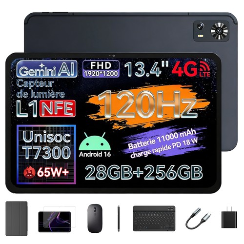 Android 16 tablette - 13,4",