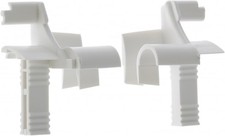 2x Tulipe volet roulant 45° pour lames de 7 à 9mm PVC blanc Fenêtre