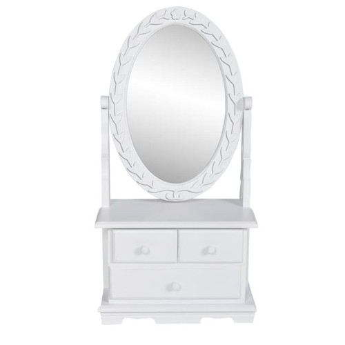 Coiffeuse avec miroir pivotant - coiffeuse,