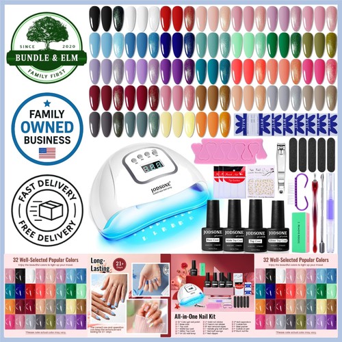 Complete gel nail kit with - complete,