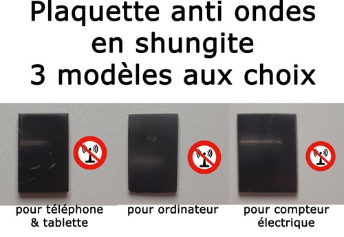 Plaque shungite autocollante - shungite,