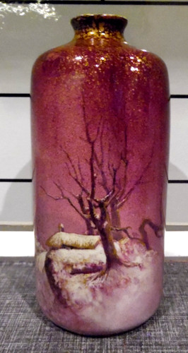Beau vase rouleau signé - vase,