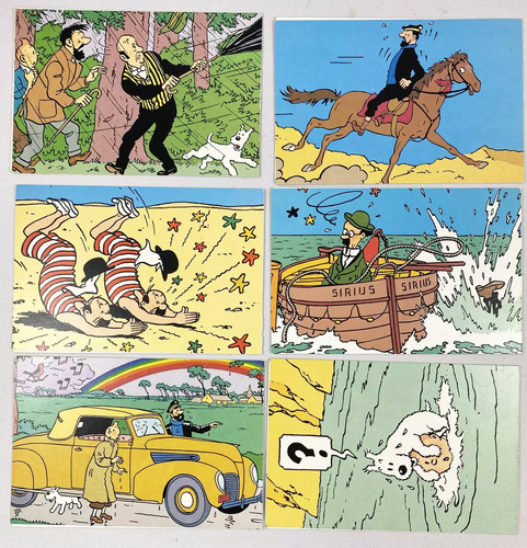Tintin lot 6 - lot, cartes