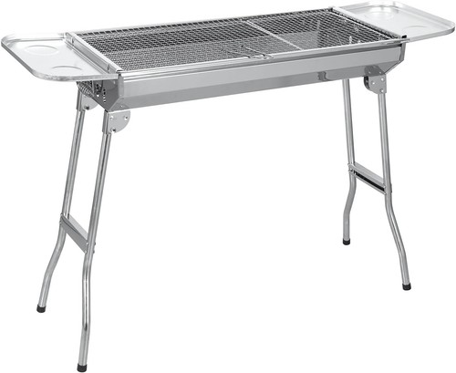 Barbecue charbon bois inox - bois,