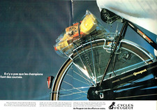 1980 Advertising 0323 advertising Peugeot cycles bike shopping 2page