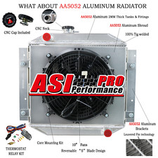 3 Rangées Aluminum Radiateur