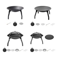 Foyer à bois pliable portatif de gril de charbon de bois pour le feu de camp