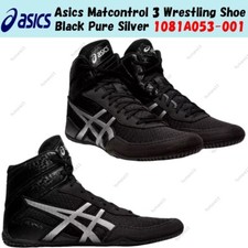 Chaussures de lutte Asics Matcontrol 3 noir argent pur 1081A053-001 taille homme