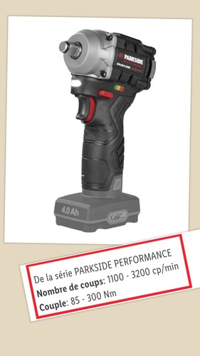 Parkside visseuse choc 12v - visseuse, à