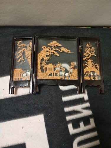 Ancien paravent miniature - ancien,
