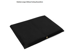 Zabuton Meditation Mat (36"×28"×3") Luxurious Meditation Cushionfor Black