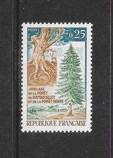 France 1968 25c Link of Black and Rambouillet Forests  MINT never hinged SG 1796