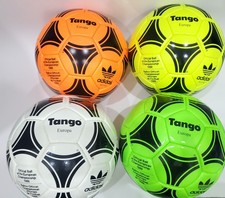Ballon de football match Adidas Tango Europa 1988 (blanc, jaune, orange et ve...