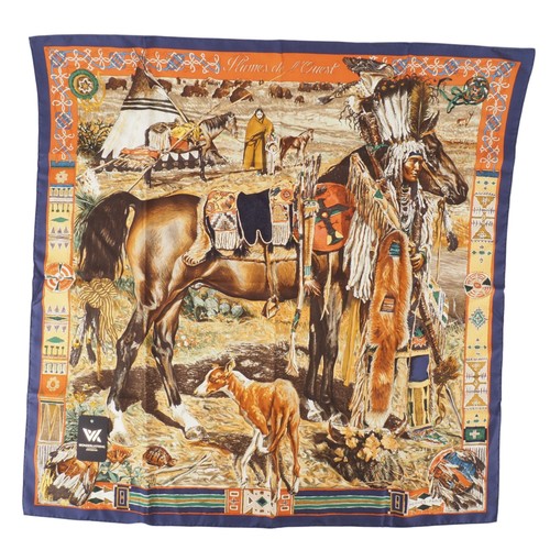 Hermès foulard carré - carré, plumes