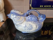 ANCIENNE THÉIÈRE EN PORCELAINE CÉRAMIQUE THÉ FORME OISEAU MANDARIN..... CHINA 