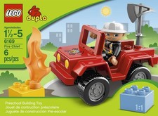 Lego Duplo 6169 la voiture du chef pompier complet