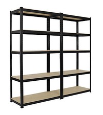 2x Résistant Emboîtable Étagère Rack 5 Niveaux Maison Serre Magasin Écran Garage