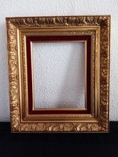 CADRE EN BOIS ET STUC DORE  DU