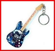 IRON MAIDEN - GUITARE MINIATURE PORTE CLE ! Number of the Beast Hard Rock Metal