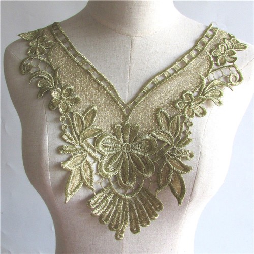 Cd03 col dentelle plastron - dentelle,