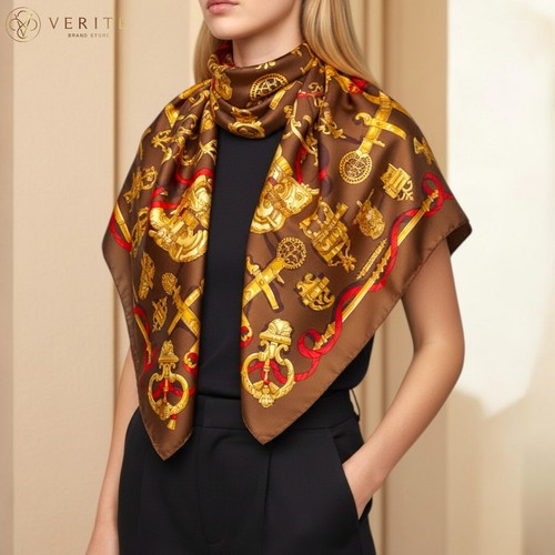 Rare vintage foulard soie - en,