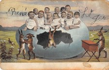 Postcard fantasy / representative of babies / rabbit / barbaric organ