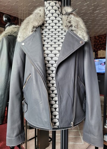 Veste blouson cuir - veste, en