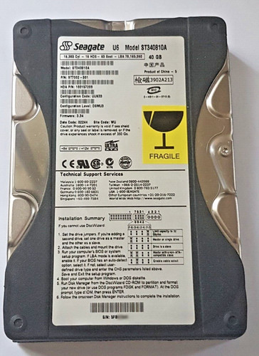 Disque dur ide seagate - dur, go