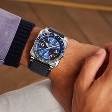 Bell & Ross BR-03 GMT bleu -
