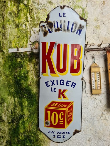 Ancienne plaque emaillee - ancienne,