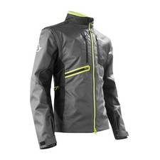 Veste Moto Offroad Enduro One Acerbis Grise Jaune Manches Détachables