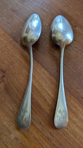 Paire cuillères anciennes - de,