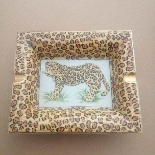 Cendrier porcelaine motif - cendrier,