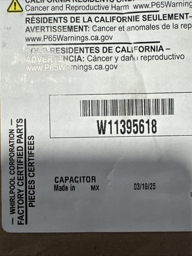 New genuine oem whirlpool - new,