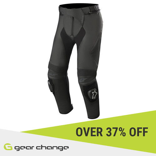 Pantalon moto cuir - de,
