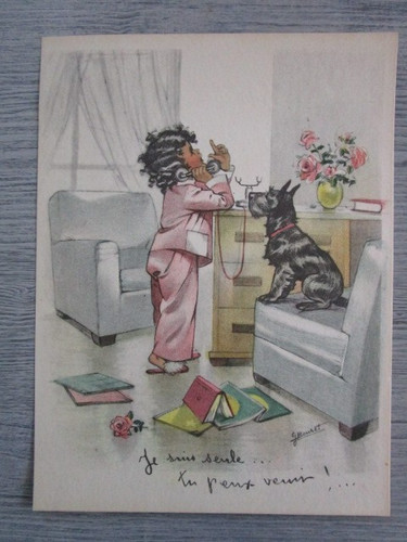 Gravure ancienne germaine - ancienne,