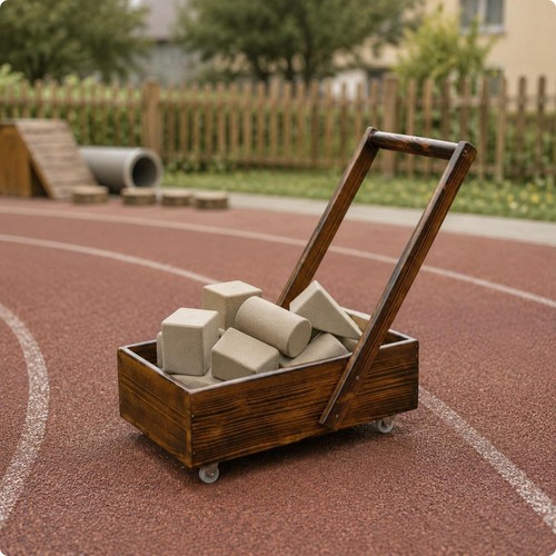 Chariot transport bois - de,