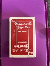 Royal Gold Plants Wine Card Set Tiles Very Good Condition